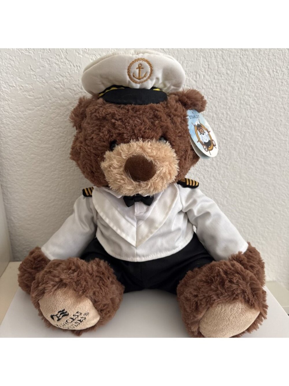 Princess Cruises Captain Bear Plush “Stanley” – Nautical Teddy Bear w/ Tags 16’’